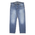 LEVI'S 505 Mens Jeans Blue Regular Straight Denim Medium W36 L32 Classic Fit Zip