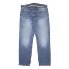 LEVI'S 505 Mens Jeans Blue Regular Straight Denim Medium W36 L32 Classic Fit Zip