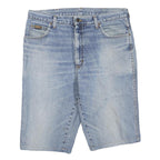 WRANGLER Womens Shorts Blue Denim L W36 Casual Cotton Blend Classic Fit