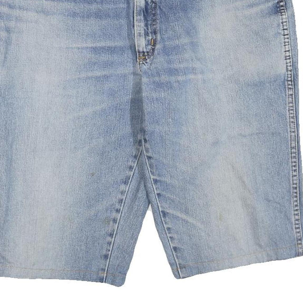 WRANGLER Womens Shorts Blue Denim L W36 Casual Cotton Blend Classic Fit