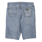 WRANGLER Womens Shorts Blue Denim L W36 Casual Cotton Blend Classic Fit