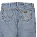 WRANGLER Womens Shorts Blue Denim L W36 Casual Cotton Blend Classic Fit