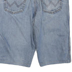 WRANGLER Womens Shorts Blue Denim L W36 Casual Cotton Blend Classic Fit