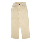 DICKIES Mens Beige Cotton Relaxed Straight Trousers W28 L30 Workwear Durable