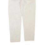 CARHARTT Womens Regular Fit Jeans White Cotton Blend W34 L30 Classic Zip