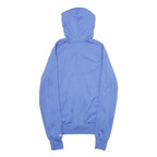 NIKE Womens Blue Zip Hoodie L Polyester Jacket Sportswear Casual Lightweight