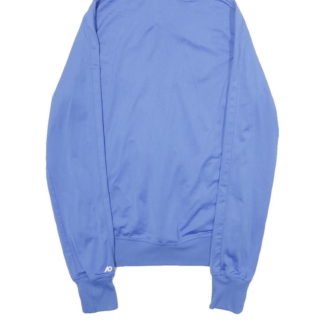 NIKE Womens Blue Zip Hoodie L Polyester Jacket Sportswear Casual Lightweight