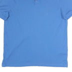 CALVIN KLEIN Mens Blue Short Sleeve Plain Polo Shirt L Casual Classic