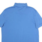CALVIN KLEIN Mens Blue Short Sleeve Plain Polo Shirt L Casual Classic