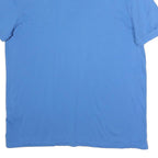 CALVIN KLEIN Mens Blue Short Sleeve Plain Polo Shirt L Casual Classic