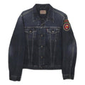LEVI'S Girls Blue Denim Button Jacket XL Cotton Patch Pocket Classic