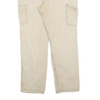 CARHARTT Mens Jeans Beige Relaxed Straight W38 L32 Workwear Cotton Blend Zip