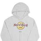 HARD ROCK CAFE Mens Grey Hoodie S Cotton Blend Pullover Casual
