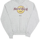 HARD ROCK CAFE Mens Grey Hoodie S Cotton Blend Pullover Casual
