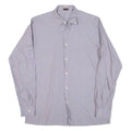 Mens Shirt Grey Spotted Long Sleeve M