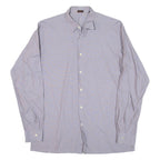Mens Shirt Grey Spotted Long Sleeve M