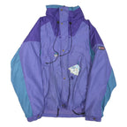 EIDER Mens Purple & Blue Outdoor Jacket 2XL Polyester Blend Zip