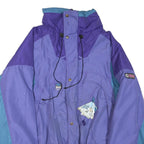 EIDER Mens Purple & Blue Outdoor Jacket 2XL Polyester Blend Zip