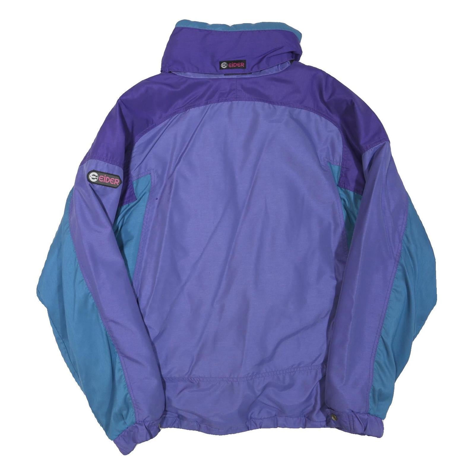 EIDER Mens Purple & Blue Outdoor Jacket 2XL Polyester Blend Zip