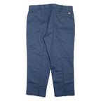 DICKIES Mens Trousers Blue Regular Tapered W40 L28
