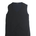 ALL SAINTS Womens Black Sleeveless Day Dress Polyester UK 10 Simple Elegant