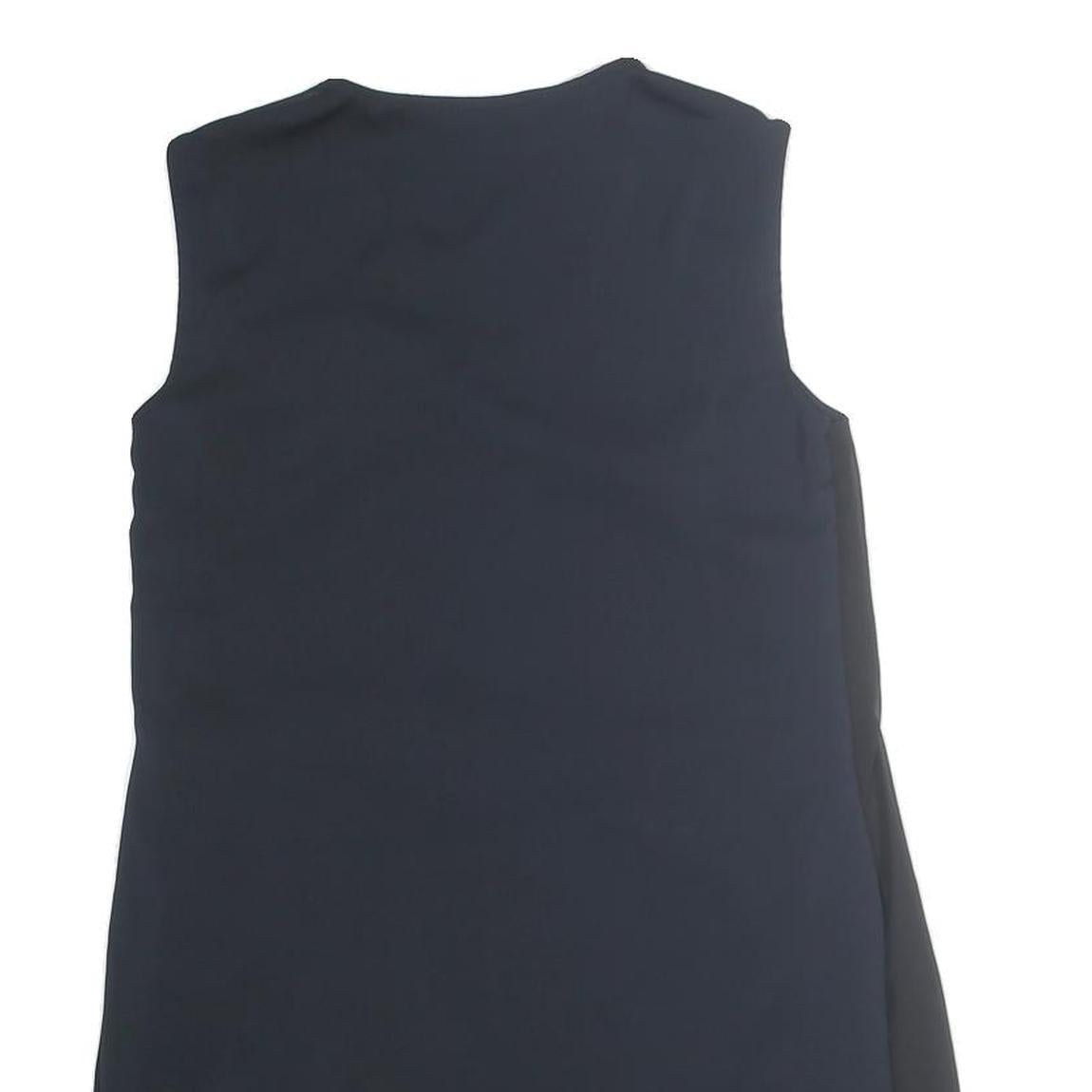 ALL SAINTS Womens Black Sleeveless Day Dress Polyester UK 10 Simple Elegant