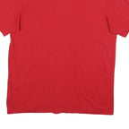 ADIDAS Mens Red Logo Graphic T-Shirt L Short Sleeve Crew Neck Casual Sportswear