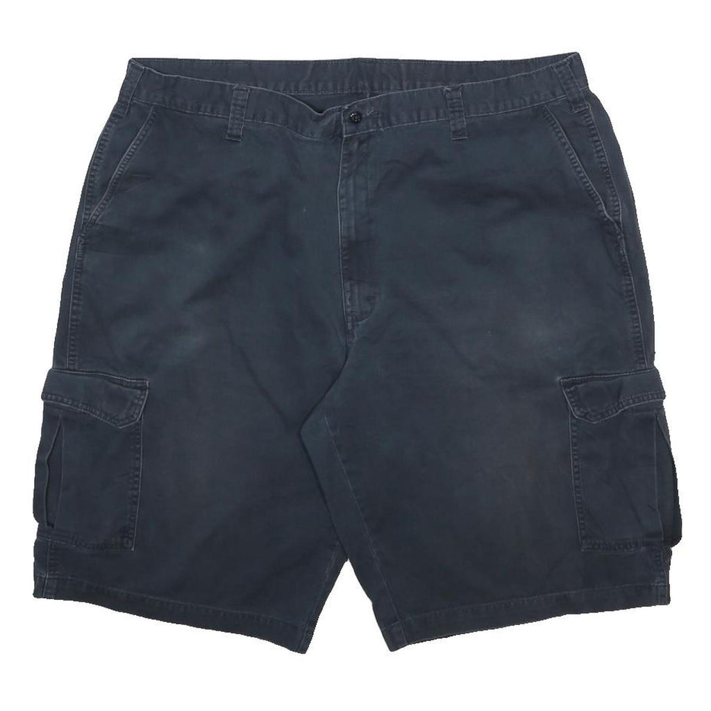 DICKIES Mens Shorts Black Cargo Cotton Blend 2XL W42 Utility Pockets