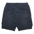 DICKIES Mens Shorts Black Cargo Cotton Blend 2XL W42 Utility Pockets