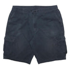 DICKIES Mens Shorts Black Cargo Cotton Blend 2XL W42 Utility Pockets