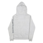 CARHARTT Womens Grey Hoodie M Carhartt Logo Print Cotton Pullover