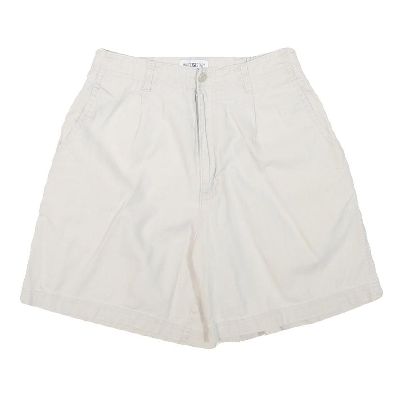WHITE STAG Womens Shorts White Casual S W25 Linen Blend Lightweight