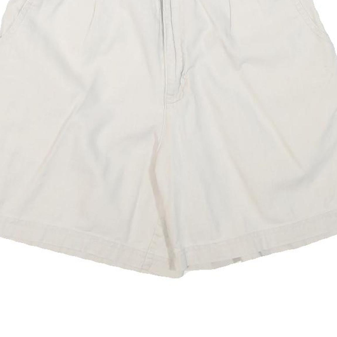 WHITE STAG Womens Shorts White Casual S W25 Linen Blend Lightweight