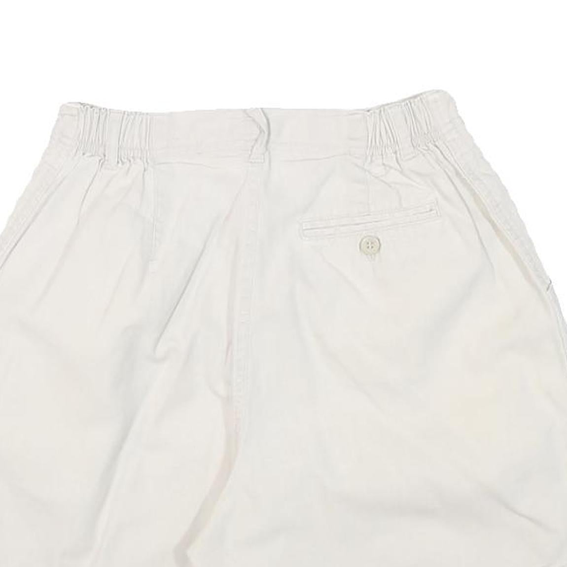 WHITE STAG Womens Shorts White Casual S W25 Linen Blend Lightweight