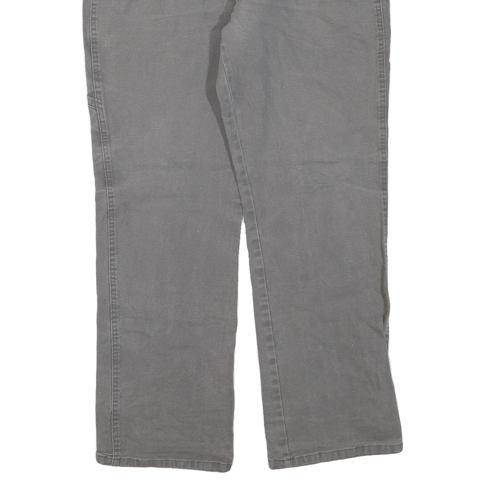 DICKIES Mens Regular Fit Straight Leg Denim Grey Cotton Blend Zip W36 L29