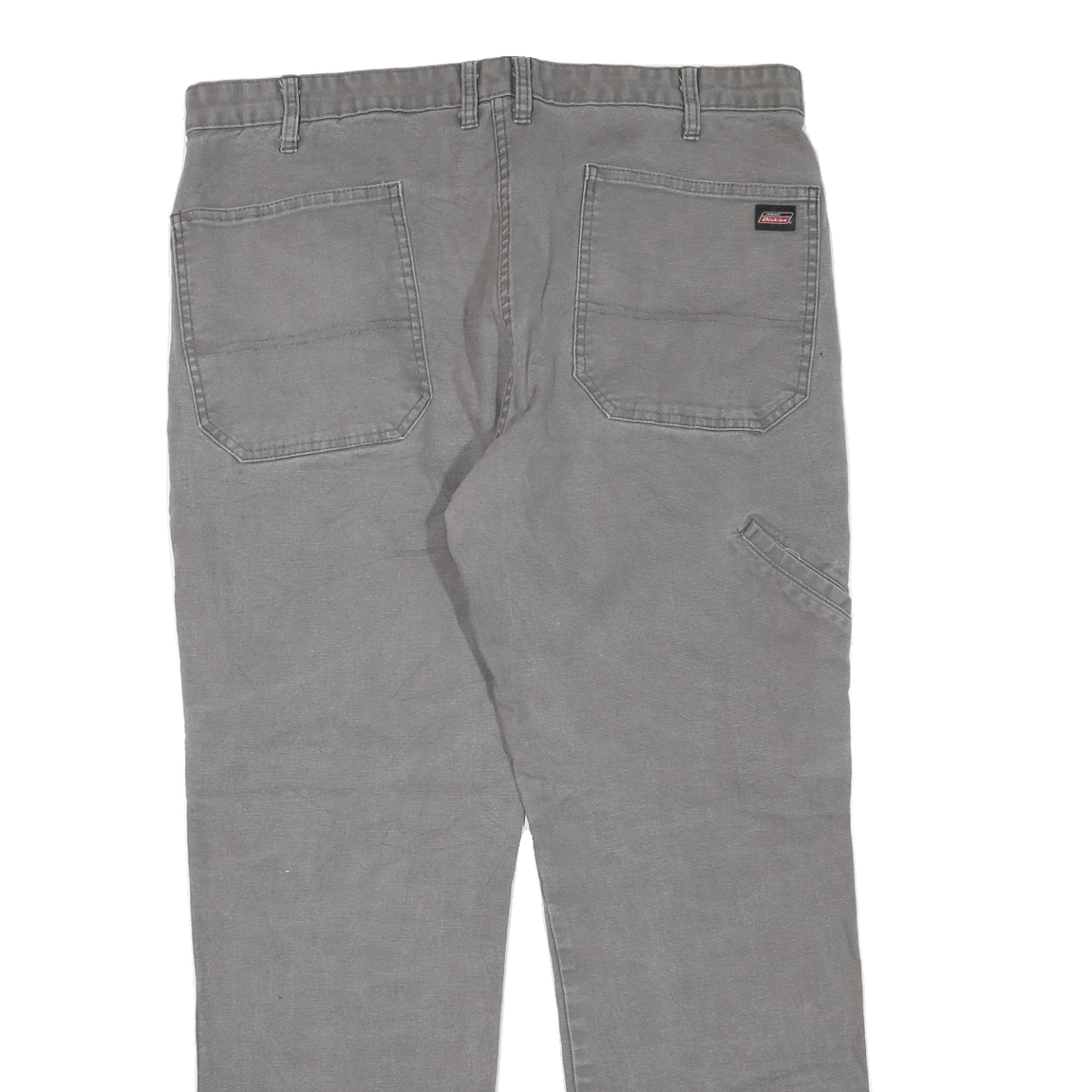 DICKIES Mens Regular Fit Straight Leg Denim Grey Cotton Blend Zip W36 L29