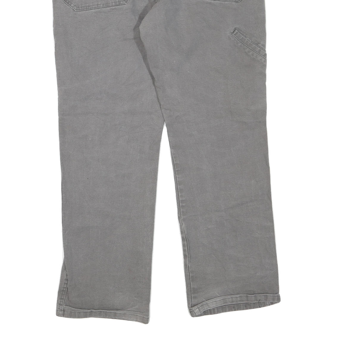 DICKIES Mens Regular Fit Straight Leg Denim Grey Cotton Blend Zip W36 L29