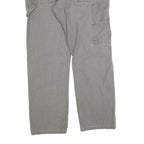 DICKIES Mens Cotton Blend Grey Regular Straight Trousers W32 L30 Workwear Casual