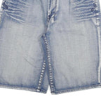 ECKO UNLTD Mens Denim Light Blue Regular Fit Casual Shorts XL W34 Cotton Blend