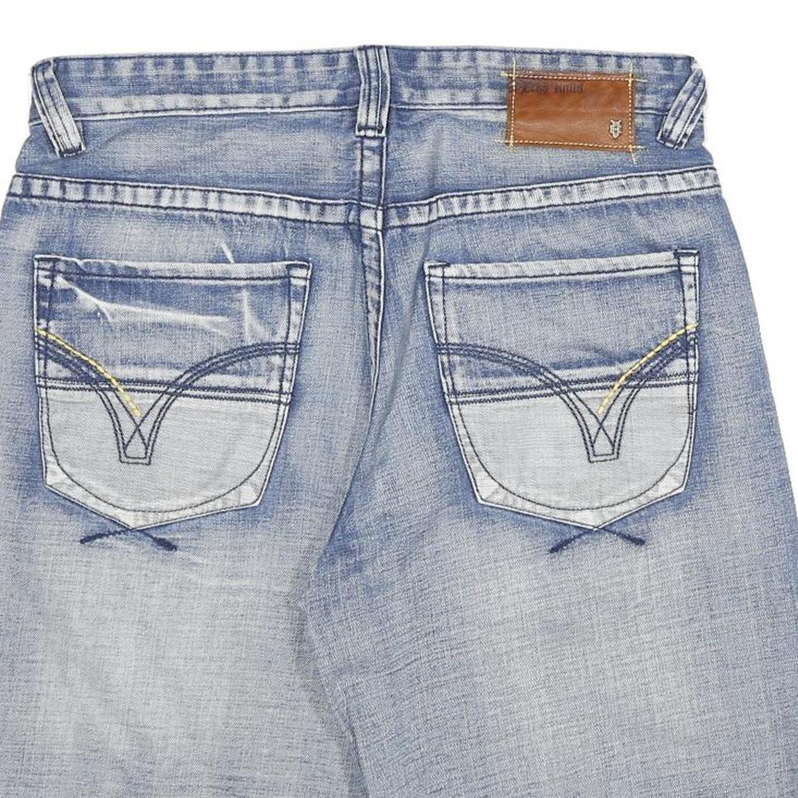 ECKO UNLTD Mens Denim Light Blue Regular Fit Casual Shorts XL W34 Cotton Blend