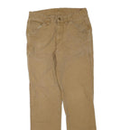 DICKIES Mens Cotton Blend Beige Regular Straight Trousers W28 L30 Workwear Zip