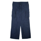 Mens Trousers Blue Relaxed Straight W39 L35