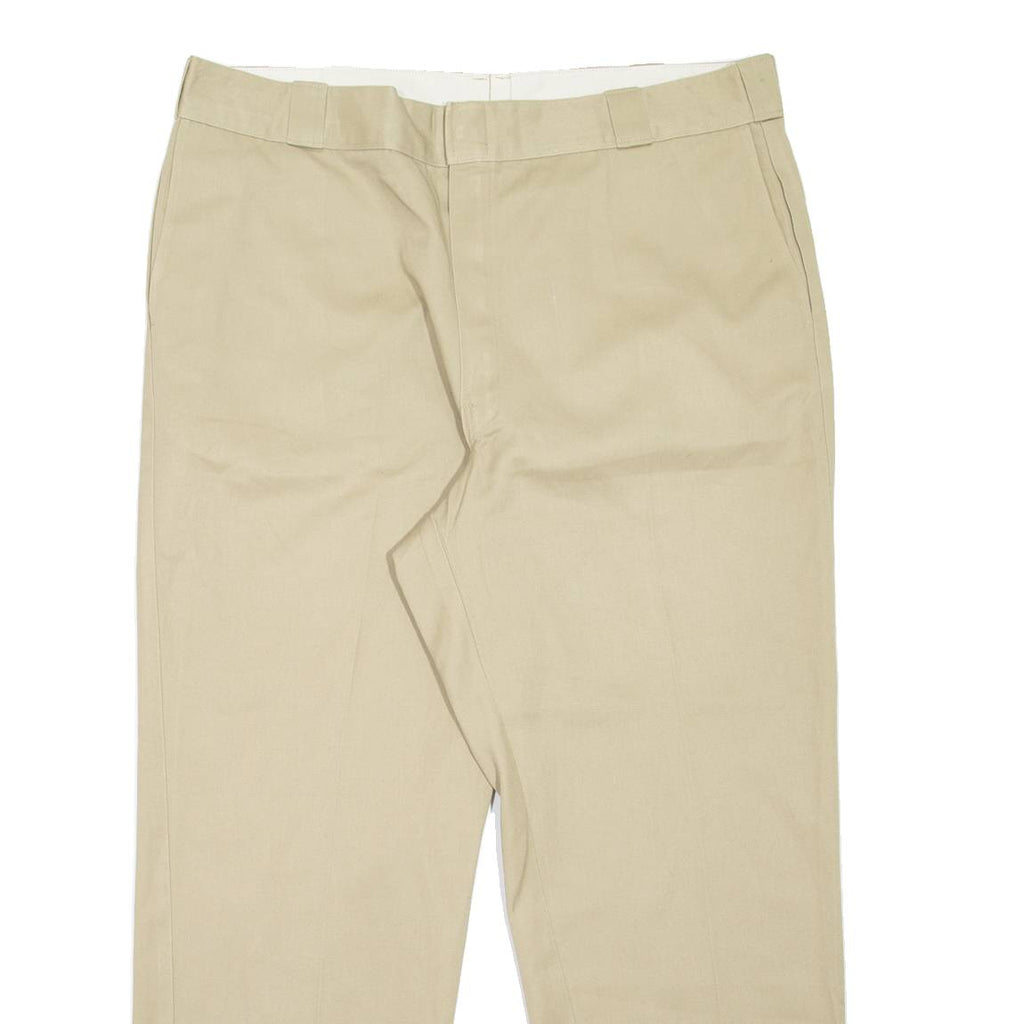 DICKIES Workwear Mens Trousers Beige Regular Straight W42 L30