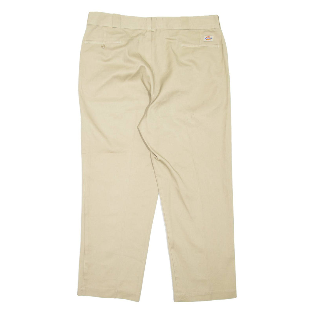 DICKIES Workwear Mens Trousers Beige Regular Straight W42 L30