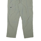 KLEPPER Mens Cotton Blend Light Grey Regular Zip Trousers W34 L27 Outdoor Casual