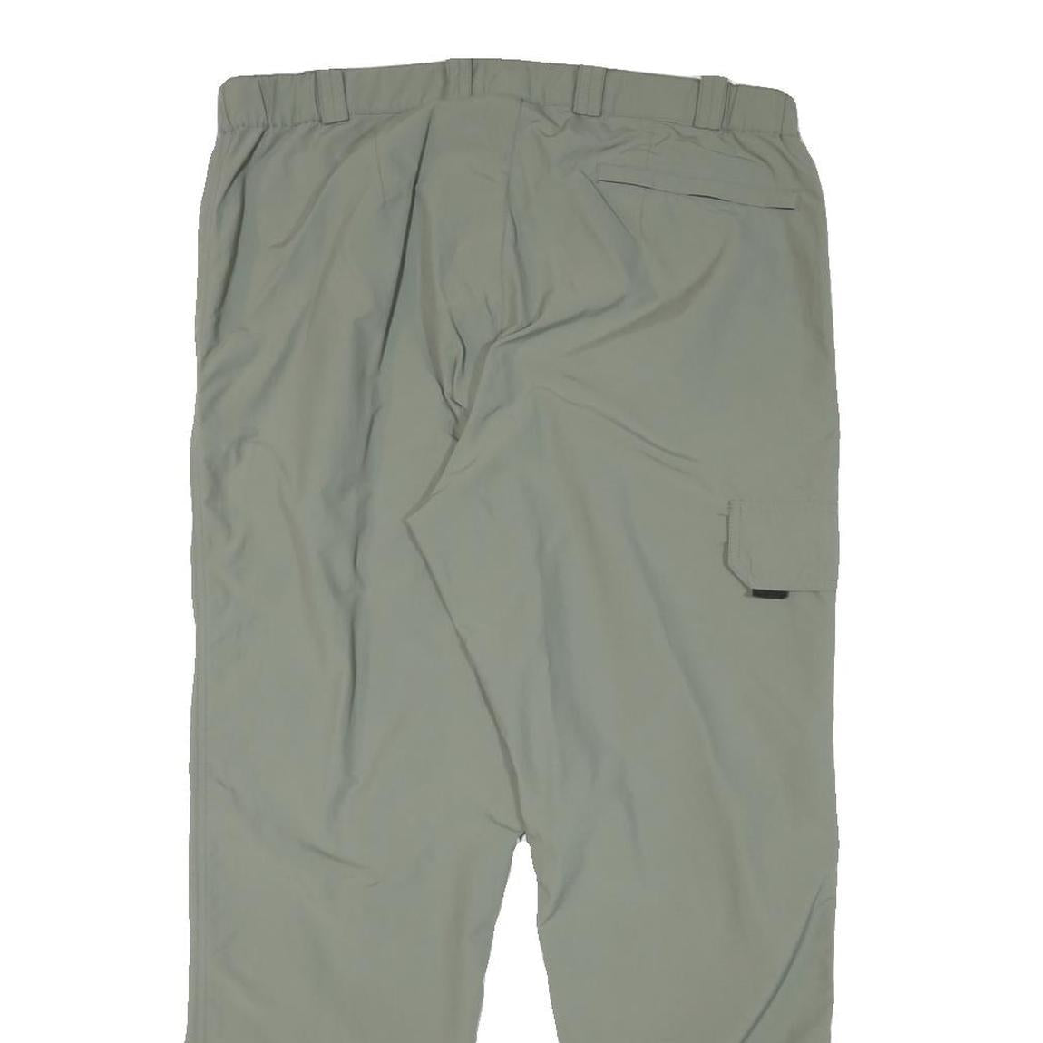 KLEPPER Mens Cotton Blend Light Grey Regular Zip Trousers W34 L27 Outdoor Casual