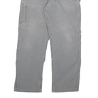 CARHARTT Mens Cotton Blend Grey Relaxed Straight Trousers W32 L29 Workwear