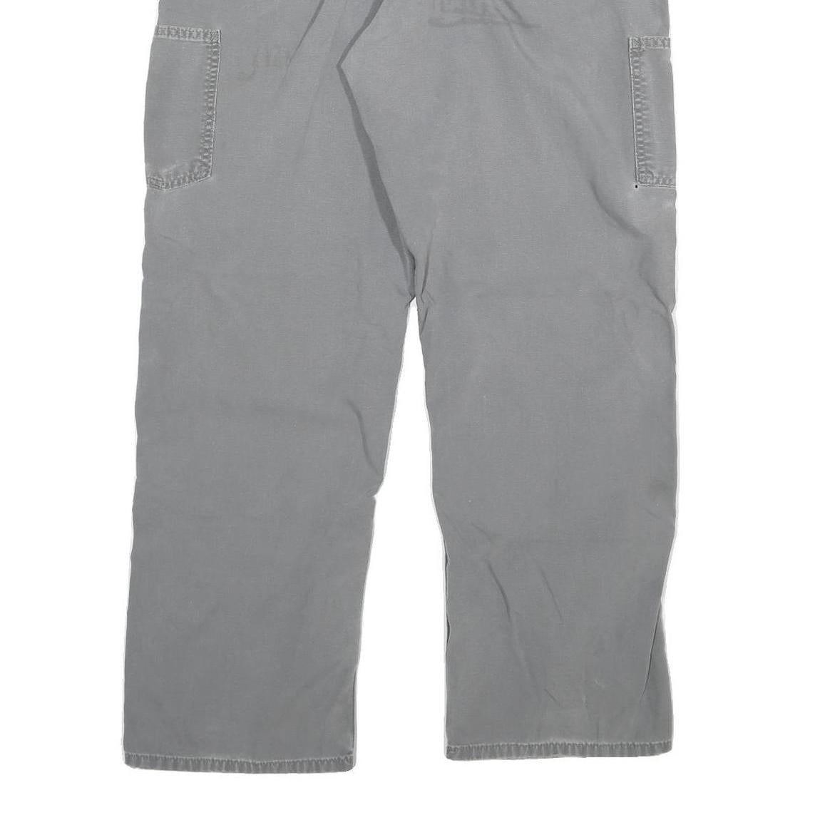 CARHARTT Mens Cotton Blend Grey Relaxed Straight Trousers W32 L29 Workwear