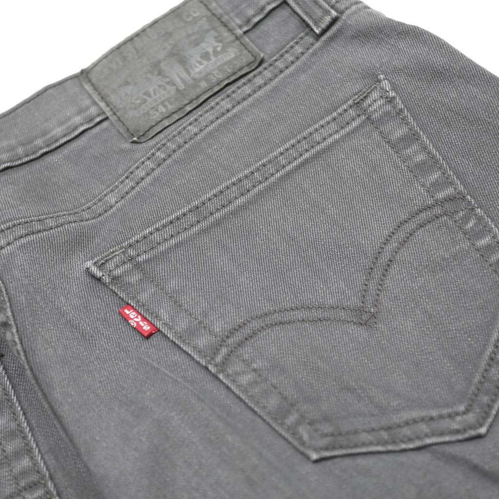 LEVI'S 541 Mens Jeans Grey Slim Straight Denim W30 L30 Zip Cotton Blend