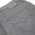 LEVI'S 541 Mens Jeans Grey Slim Straight Denim W30 L30 Zip Cotton Blend